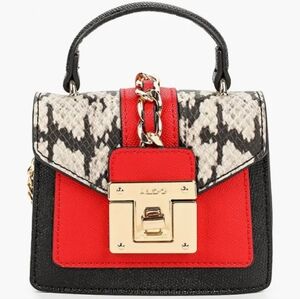 Aldo Mini Snake Print Bag